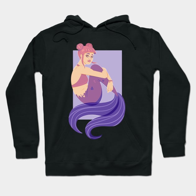 Asian Mermaid Hoodie by Twkirky